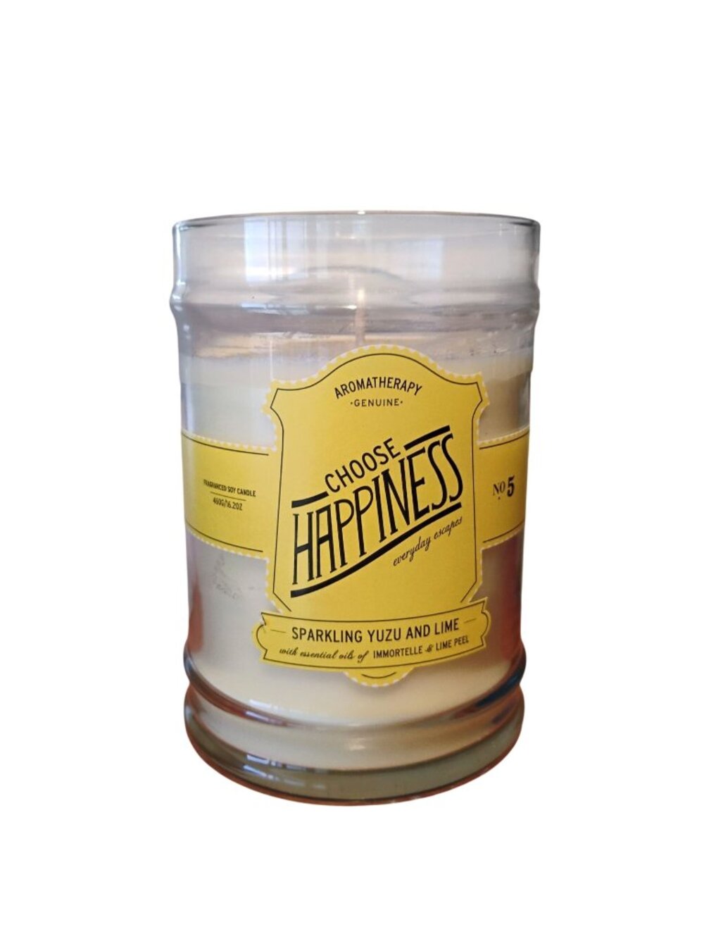 NOS Illume Jar Candle 16.2 oz Choose Happiness Sparkling Yuzu and Lime